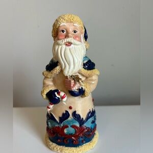 Vintage Hand Painted Resin Santa Figurine‎ Old World Santa